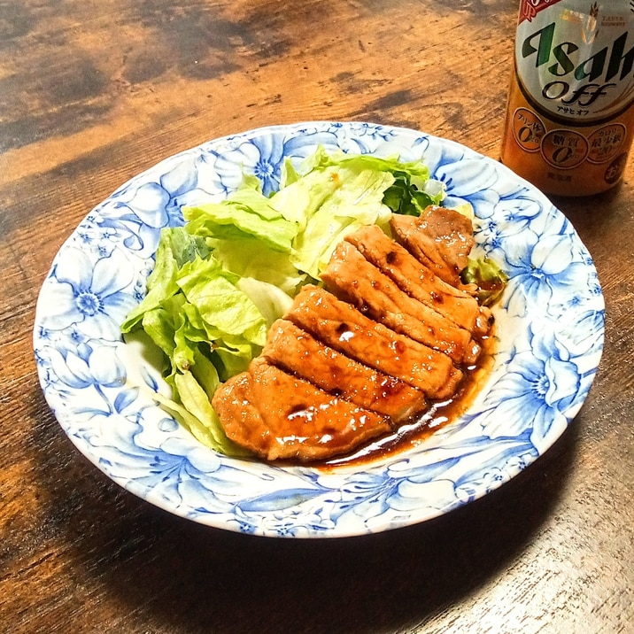 豚ロースで照り焼きステーキ〜毎日簡単!!〜